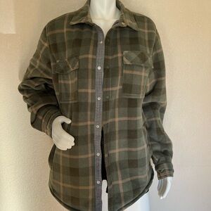 Voyager Fleece-Lined Plaid Flannel Men’s (Shirt-Jacket) Size L